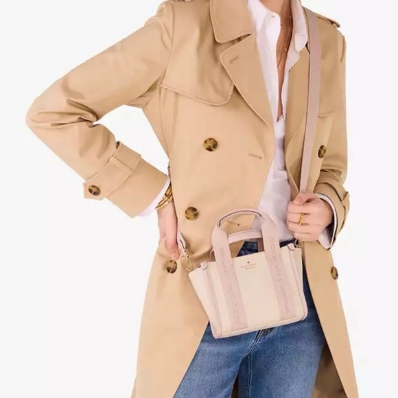 KATE SPADE MINI KIP TOTE IN ROSE SMOKE COLOR - Picture 2 of 11